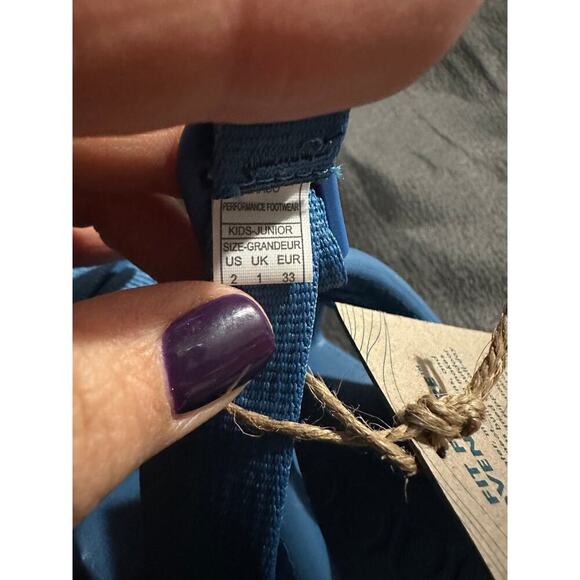 NEW Chacos Chillos Sport Big Kid Blue Sandals, Sz 2, Unisex (C105) - Picture 7 of 7